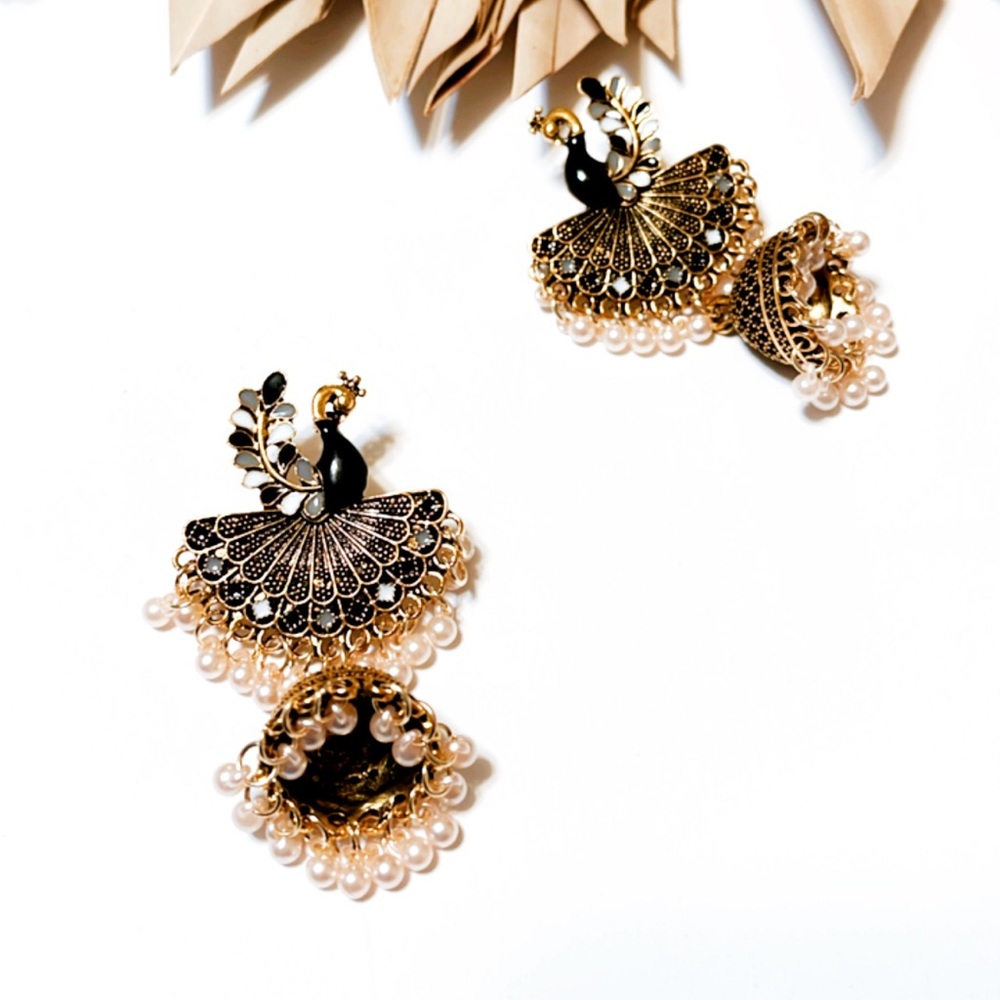 Boho statement earrings - Picture 2 of 4